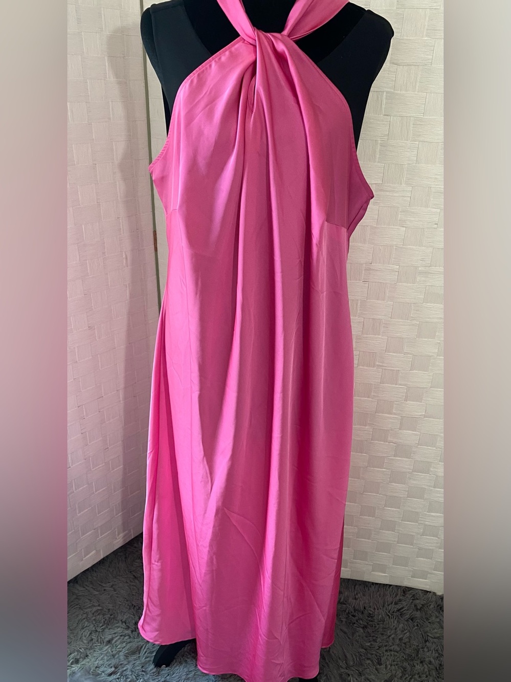 a new day Pink Halter-Style Maxi Dress - Picture 3 of 14